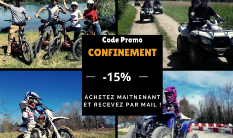 Randonnée Quad Lyon, balade en Trottinette tout terrain , découverte initiation moto cross 