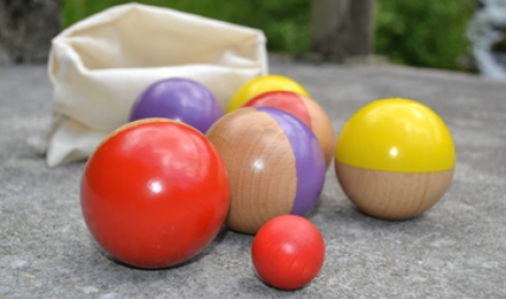 Jeu de boules en bois