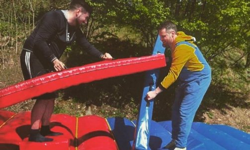 width= Combat de Joute pour EVJF -EVG à Anse entre Lyon et Villefranche dans le beaujolais