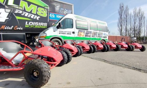 Vue panoramique des Kart cross