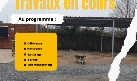 Remise en beauté de notre parc de loisirs Loisirs Motorsport / LMS Park pour un max d'activités en plein air à Anse dans le Beaujolais